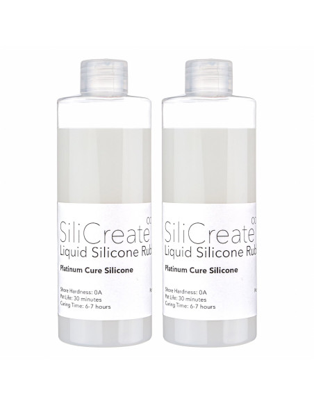 SiliCreate liquid silicone rubber, platinum-cure, soft, Shore 0A